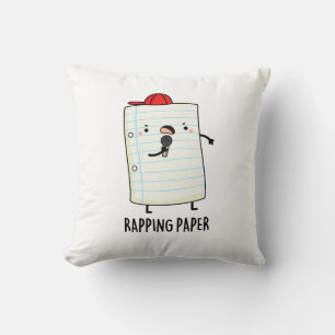 Rapping Papper Funny Wrapping Papper Pun Kudde