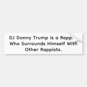 Rappist DJ Donny Trump Hankamer Artjunkhaus Seriet Bildekal