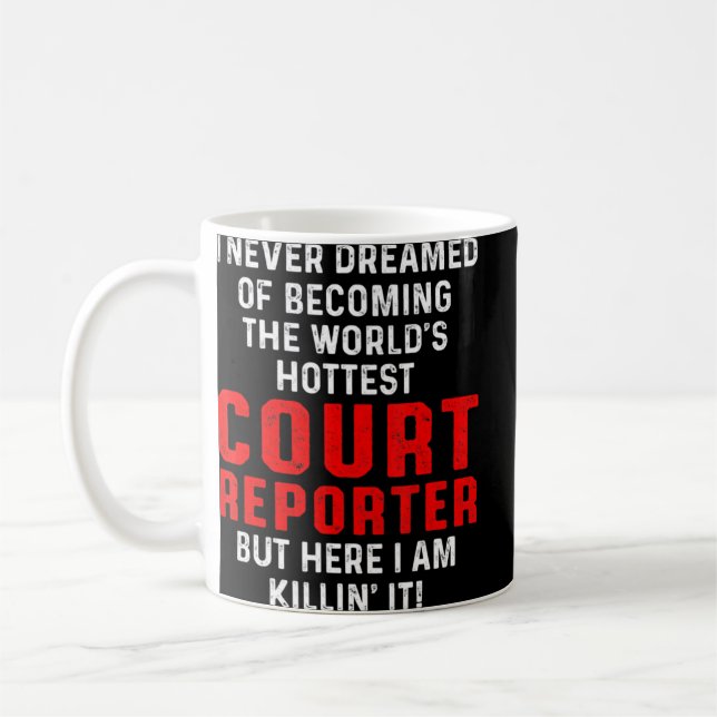 Rapport från Reporter World Courtroom Kaffemugg (Vänster)