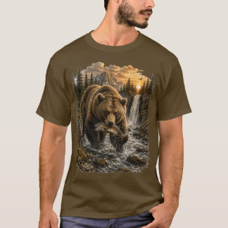 Rapporteringskung – Vintage Grizzlybjörn T Shirt