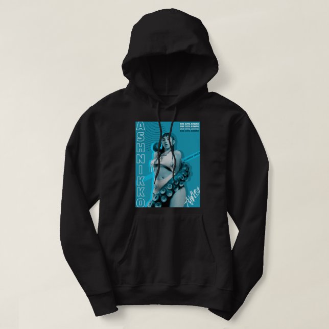 Rapportör Pop Singer Stupid for Fläkt Illustration Hoodie (Design framsida)