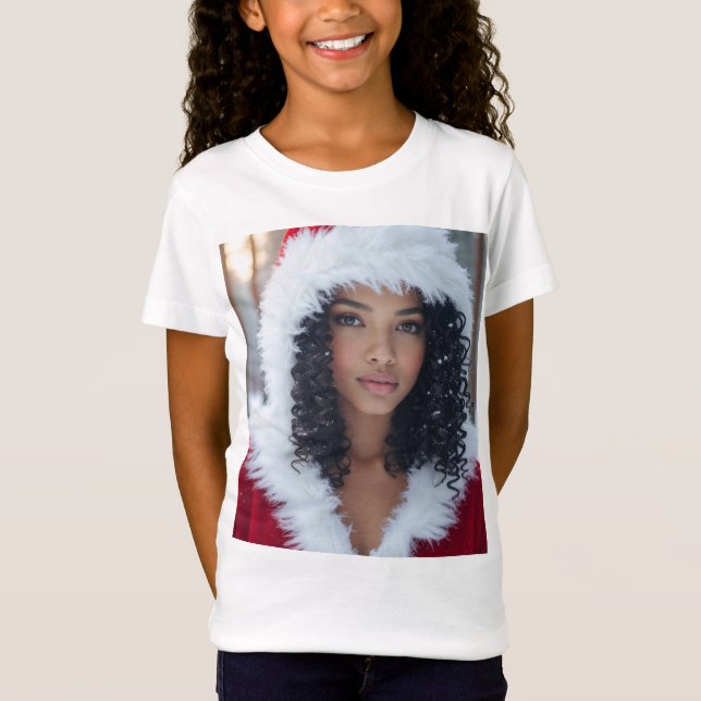 RAPPY X-MAS - Santa Girl T Shirt (Framsida)