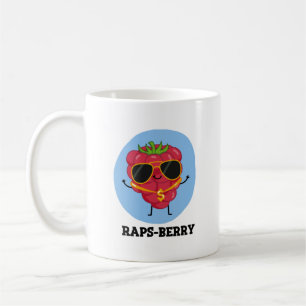Raps-berry Funny Rapper Raspberry Pun Kaffemugg