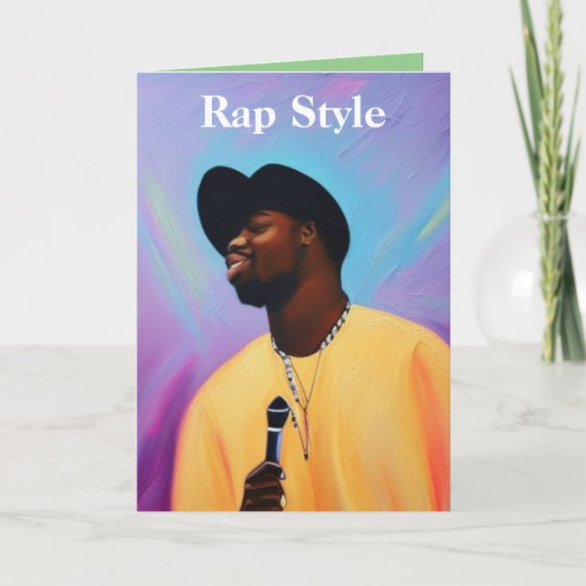 Rapstil Tack Kort (Framsida)