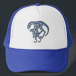 Raptor dinosaur baseball trucker blue hat keps<br><div class="desc">Raptors.</div>