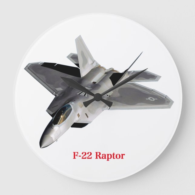 Raptor F-22 Stor Klocka (Framsida)