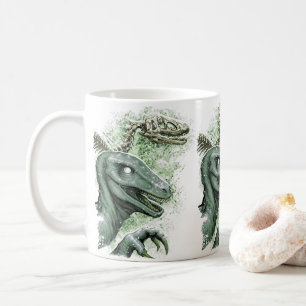 Raptor i Grönt Kaffemugg