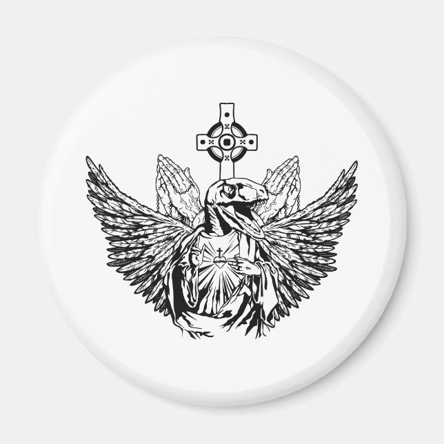 Raptor Jesus Kärlek You Magnet (Framsidan)