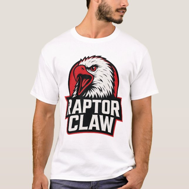 Raptor Klo - Fierce Predator Emblem T Shirt (Framsida)