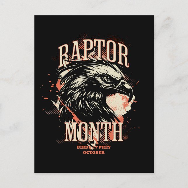 Raptor Month, Eagle Vykort (Framsida)