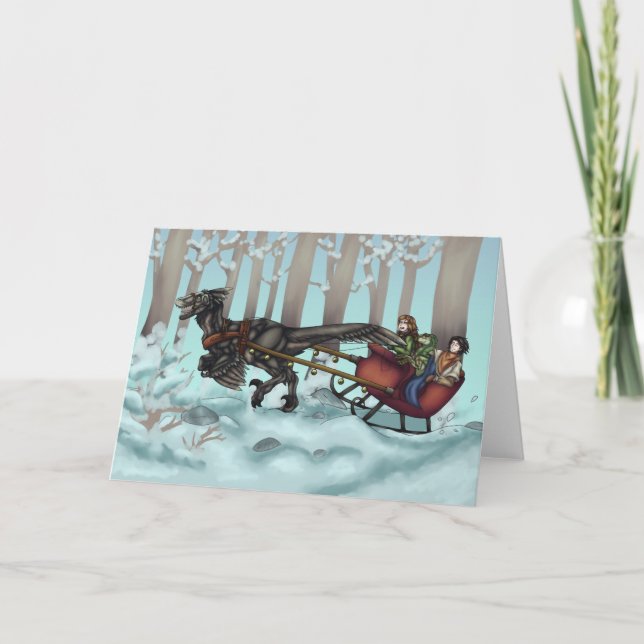 Raptor Sleigh Ride Kort (Framsida)