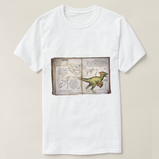 Raptor utvecklad för överlevnad i ark t shirt (Design framsida)