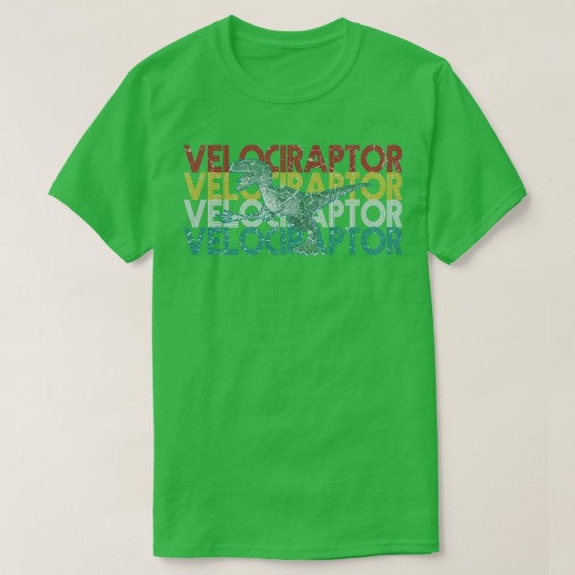 Raptor Velociraptor Dinosaur1 T Shirt (Design framsida)