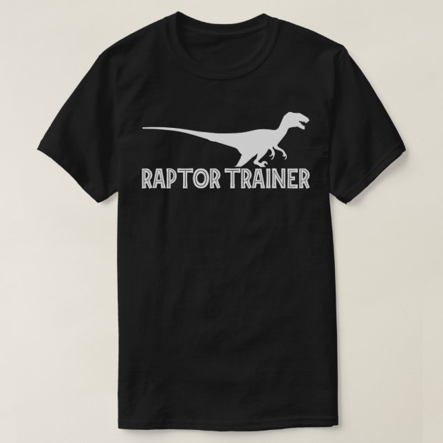 Raptorutbildare Hund Utbildning av djur över Hundä T Shirt (Design framsida)