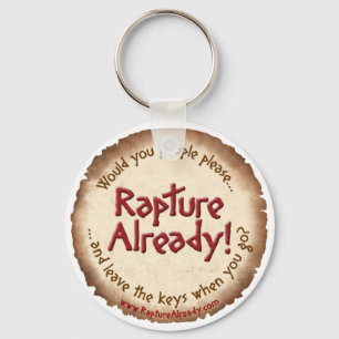 Rapture redan! Parchment Keychain Nyckelring