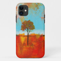 Raptureabstrakt landskap trädkonstmålning