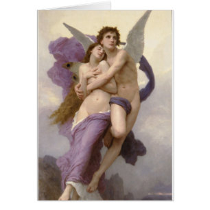 Rapturen av psyken av William Bouguereau Hälsningskort