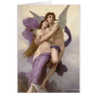 Rapturen av psyken av William Bouguereau Hälsningskort