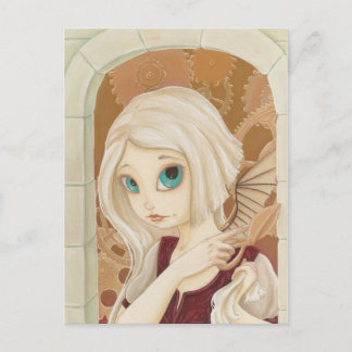 Rapunzel - Ångpunk Fairy talk Post Card Vykort
