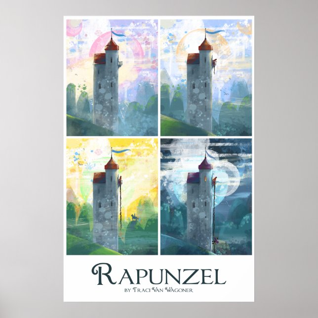 Rapunzel Art Series Poster (Framsidan)