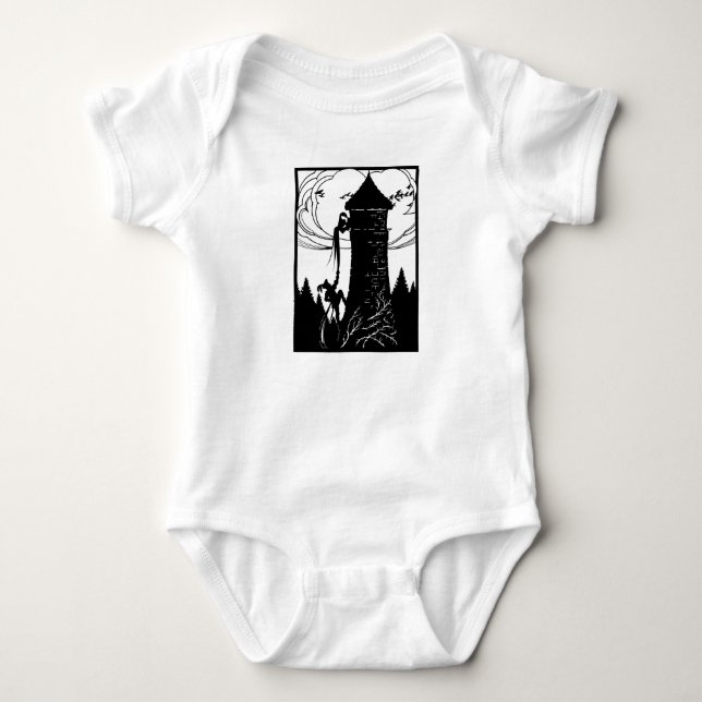Rapunzel Baby Bodykostym T Shirt (Framsida)