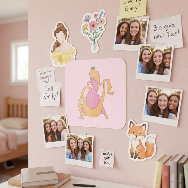Rapunzel Fyrkantigt Klistermärke (Skapare uppladdad)