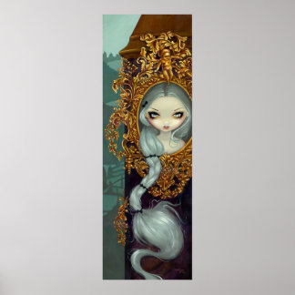 Rapunzel i Rococogothic Fairy talk Art Print Poster