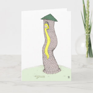 Rapunzel i sitt torn kort