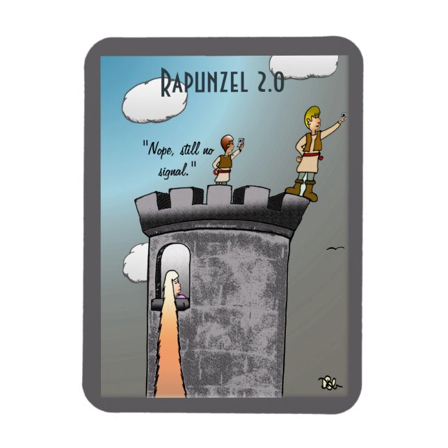 Rapunzel Jigszle Puzzle Magnet (Vertikal)