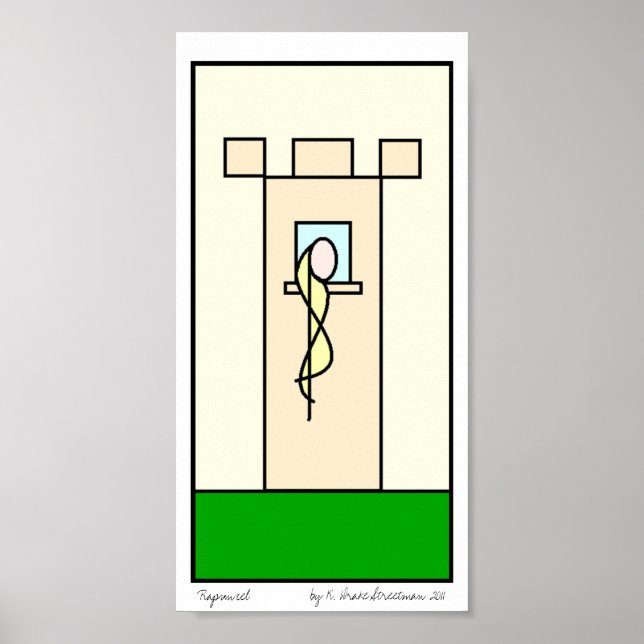 Rapunzel-utskrift Poster (Framsidan)