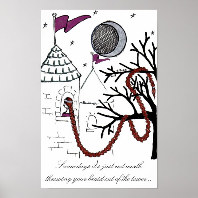 Rapunzels mycket dåliga poster på Hårdagen (Framsidan)