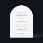 Raquel Classic Elegant bröllop Inbjudningar<br><div class="desc">Inbjudan till elegant bröllop med en enkel och klassisk design med det traditionella serif- och elegant-skriptet typsnitt.</div>