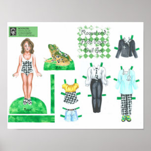 Raquel och Frida Pappra dockningsuppsättning - Spe Poster