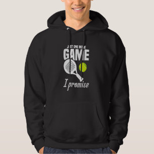 Raquet Boll Älskare One Game Tournament Player Pad Hoodie