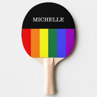 Raquete de Ping-Pong Orgulho Gay Rainbow Pingisracket