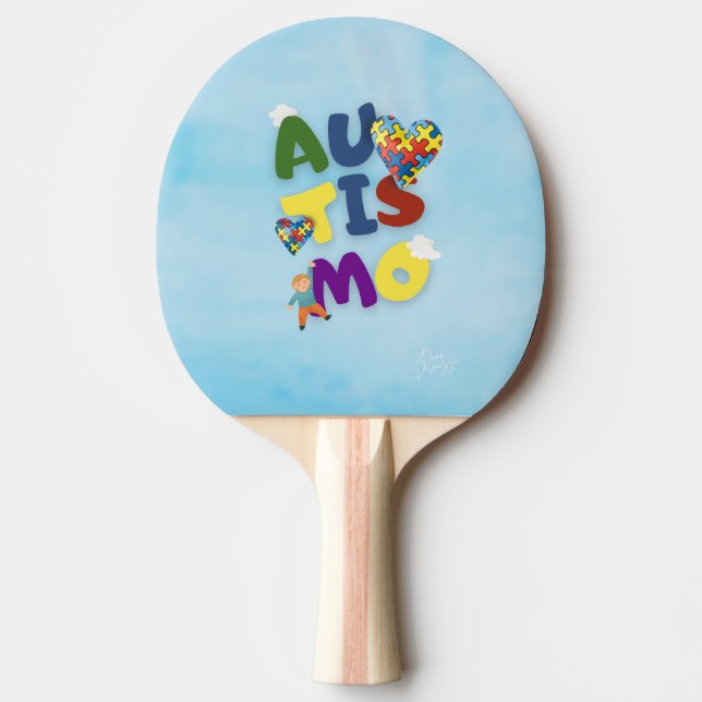 Raquete Ping Pong Mãe de Autista Pingisracket (Framsidan)