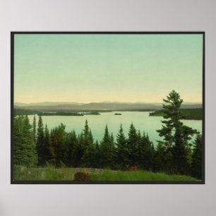 Raquette Sjö från Crags Poster
