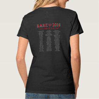 rare16 svart, V - nacke T-shirt