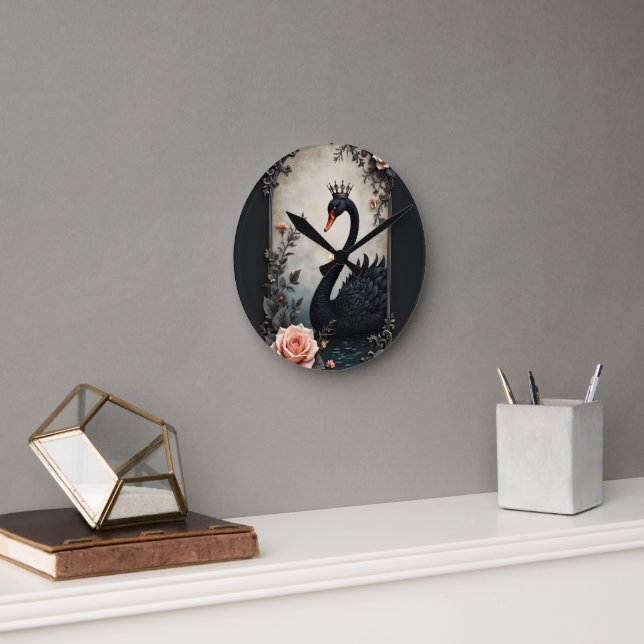 Rare as a black swan, timeless as true love.  rund klocka (Kontor)