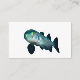 Rare Barreleye Deep Sea Fish Transparent Head Stic Tilläggskort