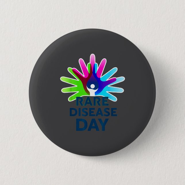 Rare Disease Awareness Shirt - Rare Disease Day 20 Knapp (Framsida)