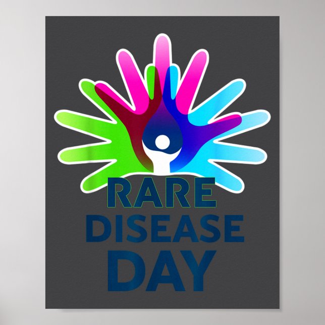 Rare Disease Awareness Shirt - Rare Disease Day 20 Poster (Framsidan)
