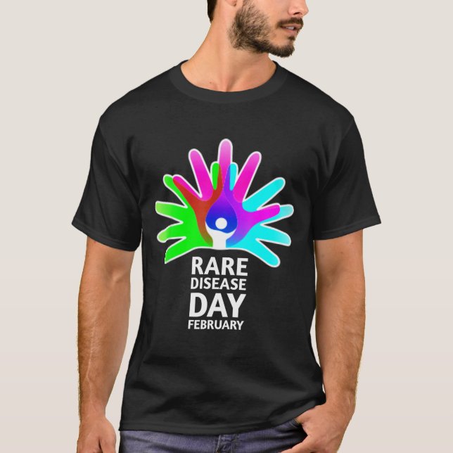 Rare Disease Awareness Shirt - Rare Diseases Day 2 T Shirt (Framsida)