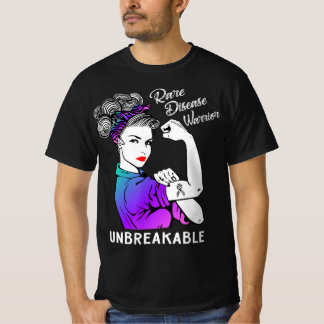 Rare Disease Warrior Unbreakable T-Shirt Awareness