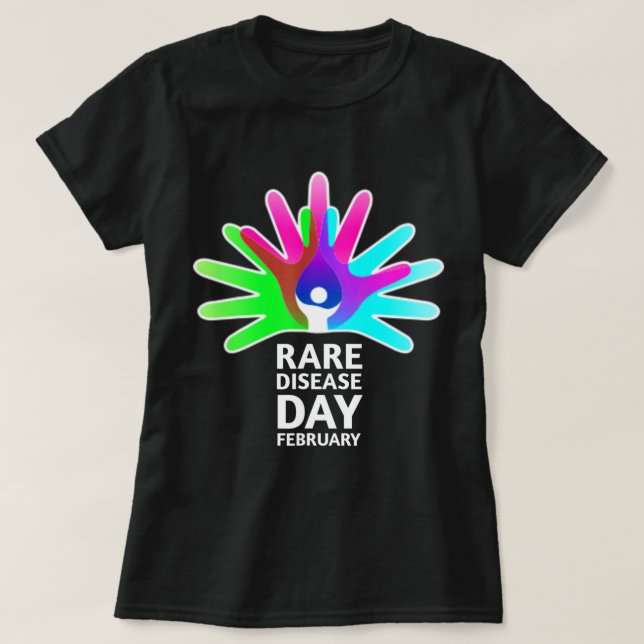 Rare Diseases Day 2022 - Rare Disease Awareness T- T Shirt (Design framsida)