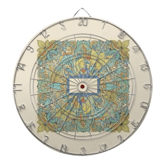 Rare Zentangle Mandala Art Dartboard Darttavla (Framsidan)
