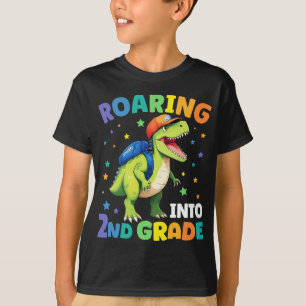 Raring 2:a Klass Dinosaur T Rex Back to school T Shirt
