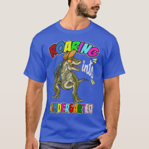 Raring Kindergarten Dinosaur-ryggsäck tillbaka til T Shirt