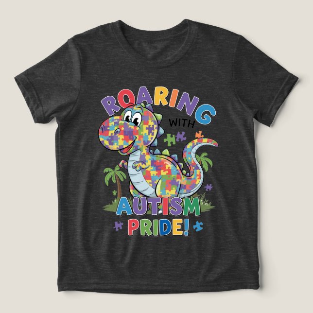 Raring med Autism-Pridet! T Shirt (Design Framsida)