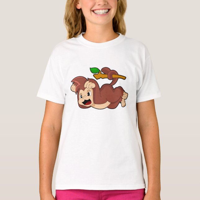 Raring Monkey T Shirt (Framsida)